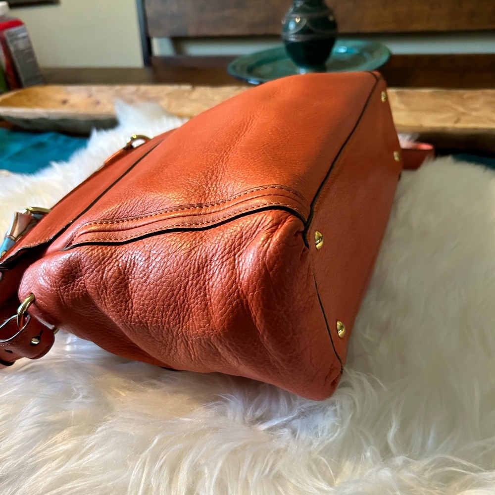 MCM LEATHER SATCHEL - Picture 7 of 7